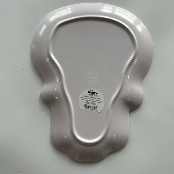 Day of the Dead Skeleton Skull Halloween Decor Melamine Serving Platter - Picture 3 of 3